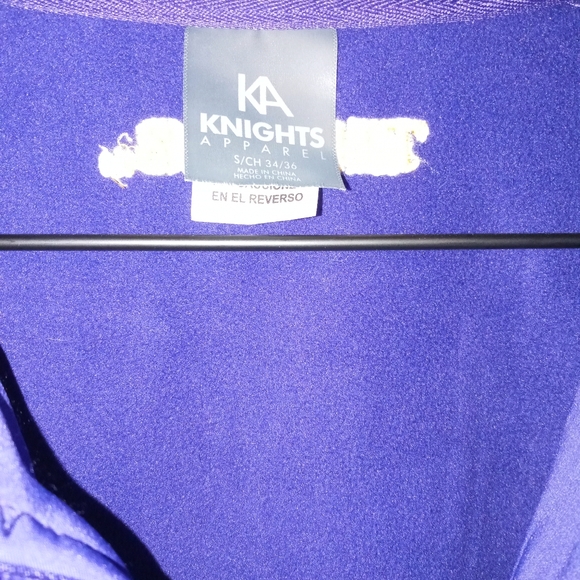 Sz Small KA Knights Apparel LSU Purple Full Zip Logo Long Sleeve Jacket. - Picture 2 of 3